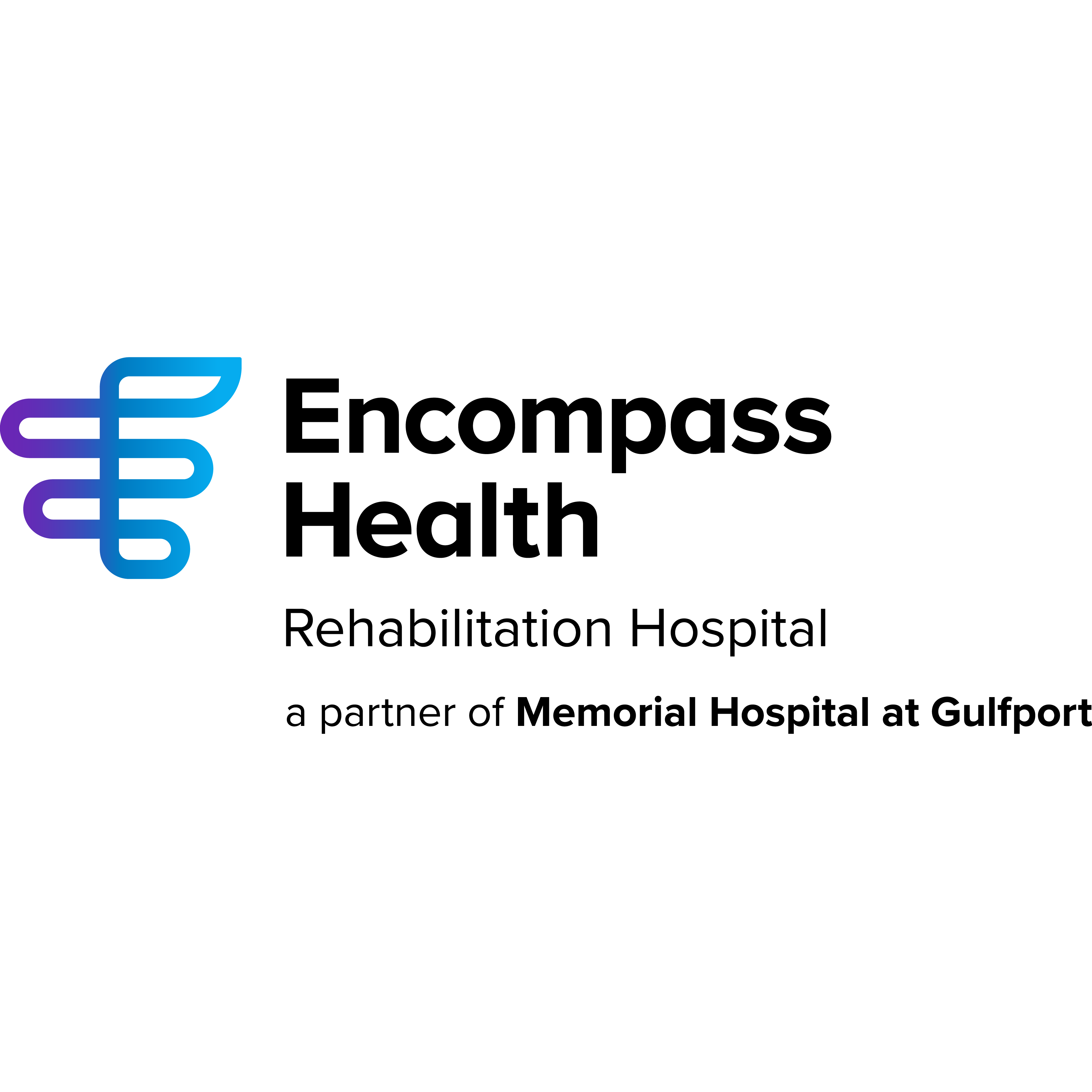 Encompass Health Rehabilitation Hospital, a partner of Memorial Hospital at Gulfport Logo