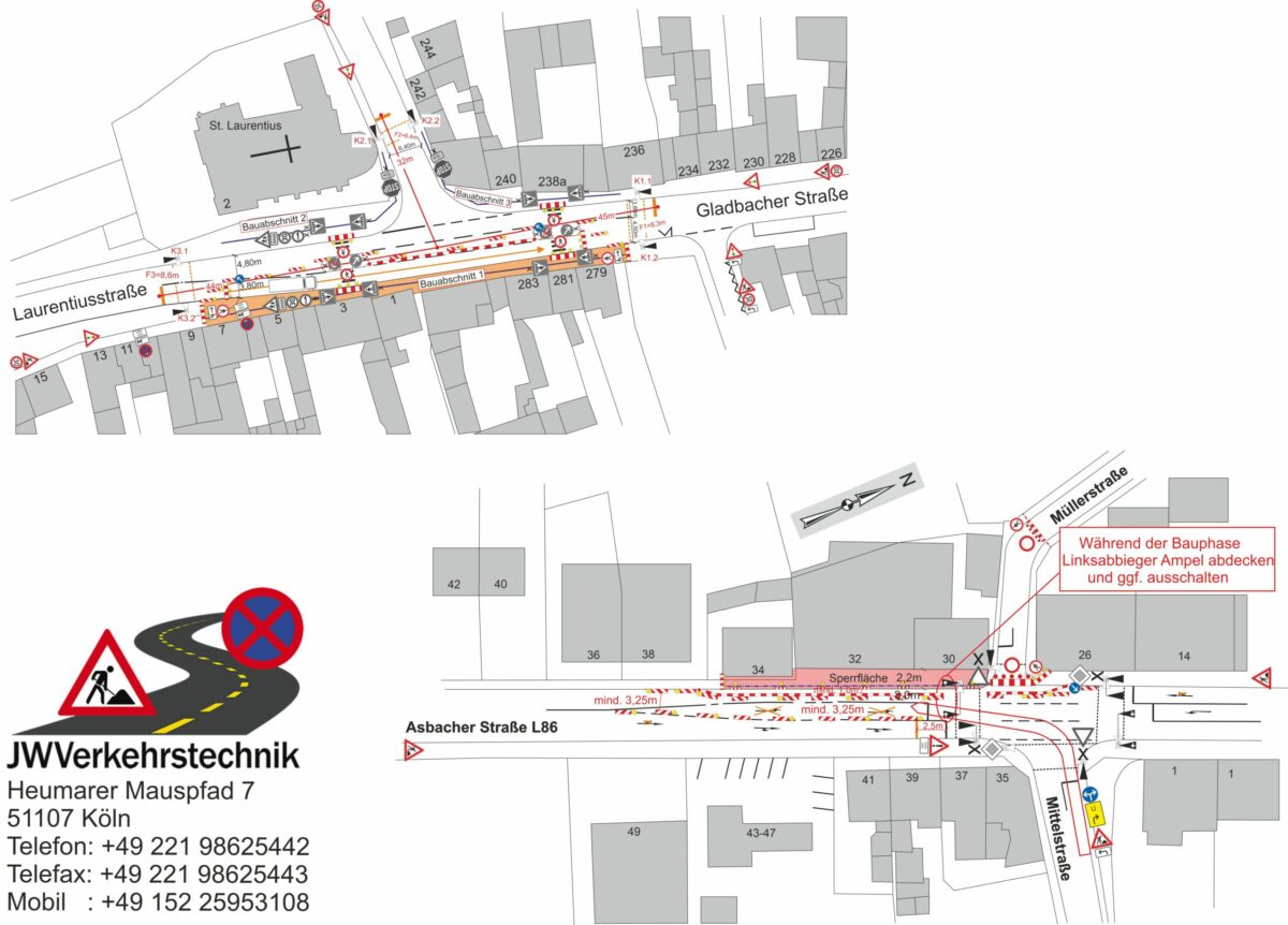 Weyer-Verkehrstechnik | Halteverbotszonen & Baustellenabsperrung, Steinweg 23 in Köln