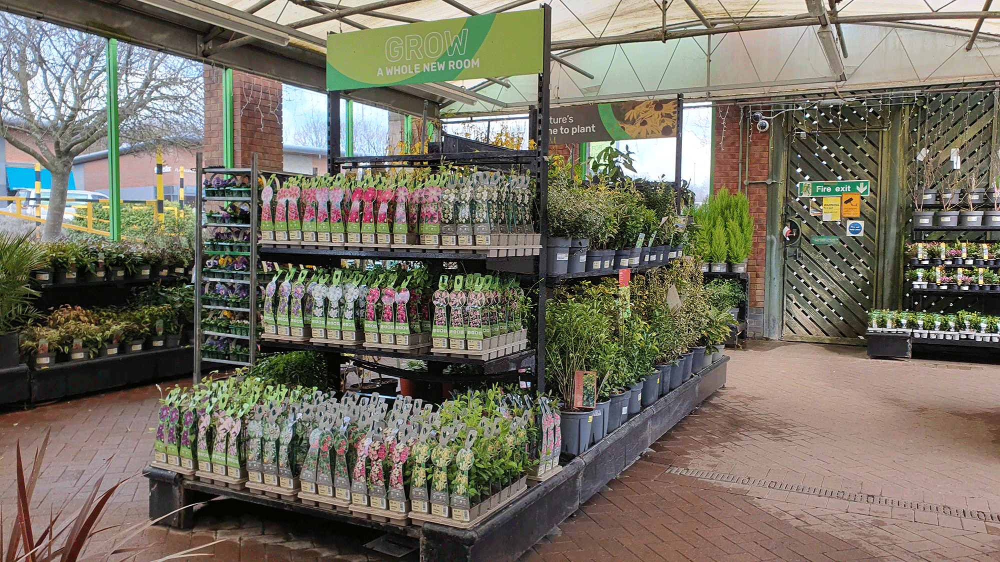 Visit our outdoor garden centre for an array of plants available Homebase - Northampton Northampton 03456 407102