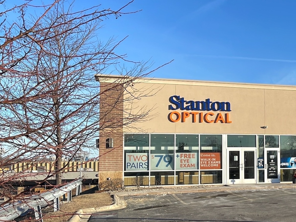 Storefront at Stanton Optical Store Rockford IL 61108