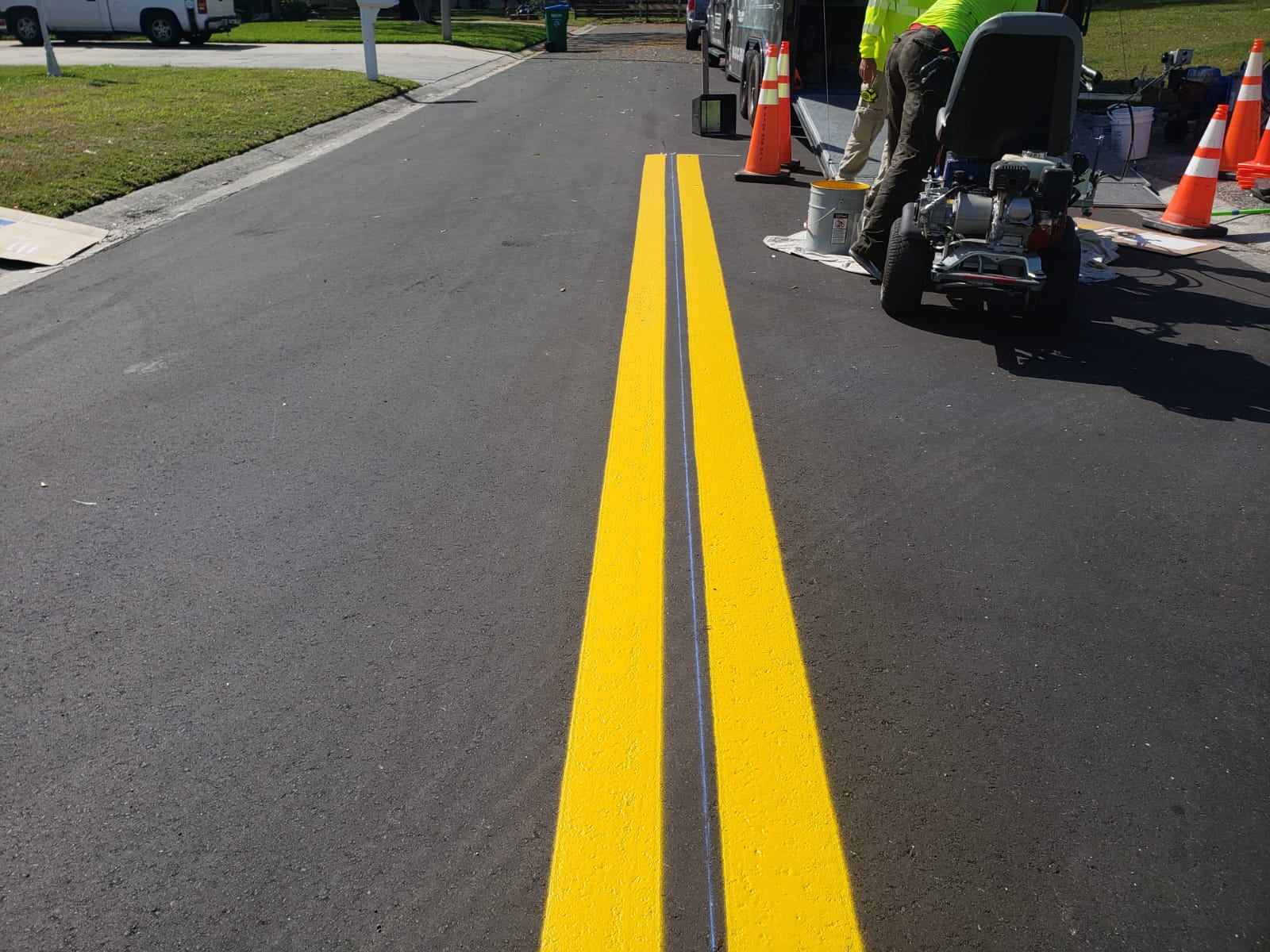 Image of Thermoplastic Pavement Markings by G-FORCE Greater Washington DC