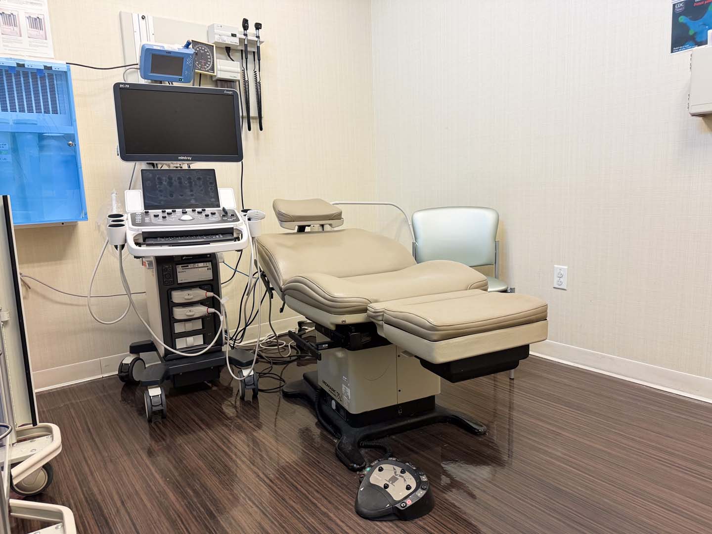 Exam room at HealthNet Barrington Health & Dental Center
