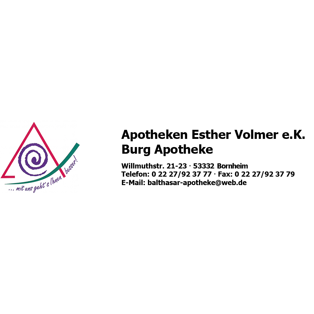 Logo Logo der Apotheken Esther Volmer e.K. Burg Apotheke Sechtem