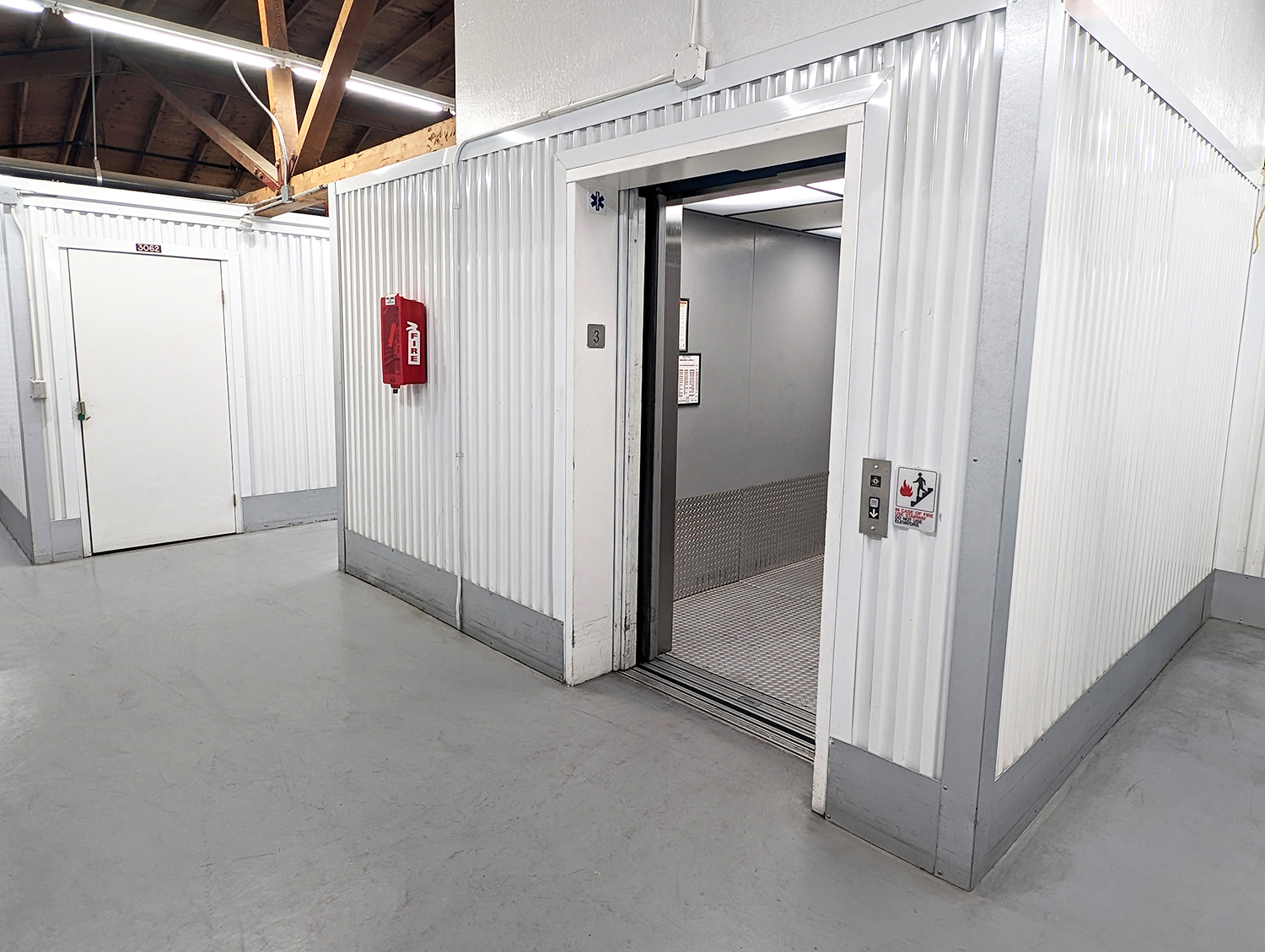 Self Storage Facility with Freight Elevators in Redwood City, CA.