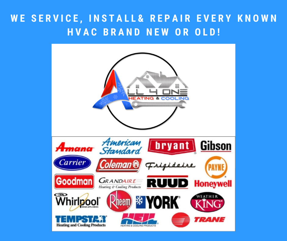 We specialize in residential and light commercial. All 4 One technicians are certified to repair, service, and install all brands of Heating and Air Conditioning Equipment. Give us a call to today! We are ready to help you with a repair, service, or Free Estimate!  HVAC  kansascity