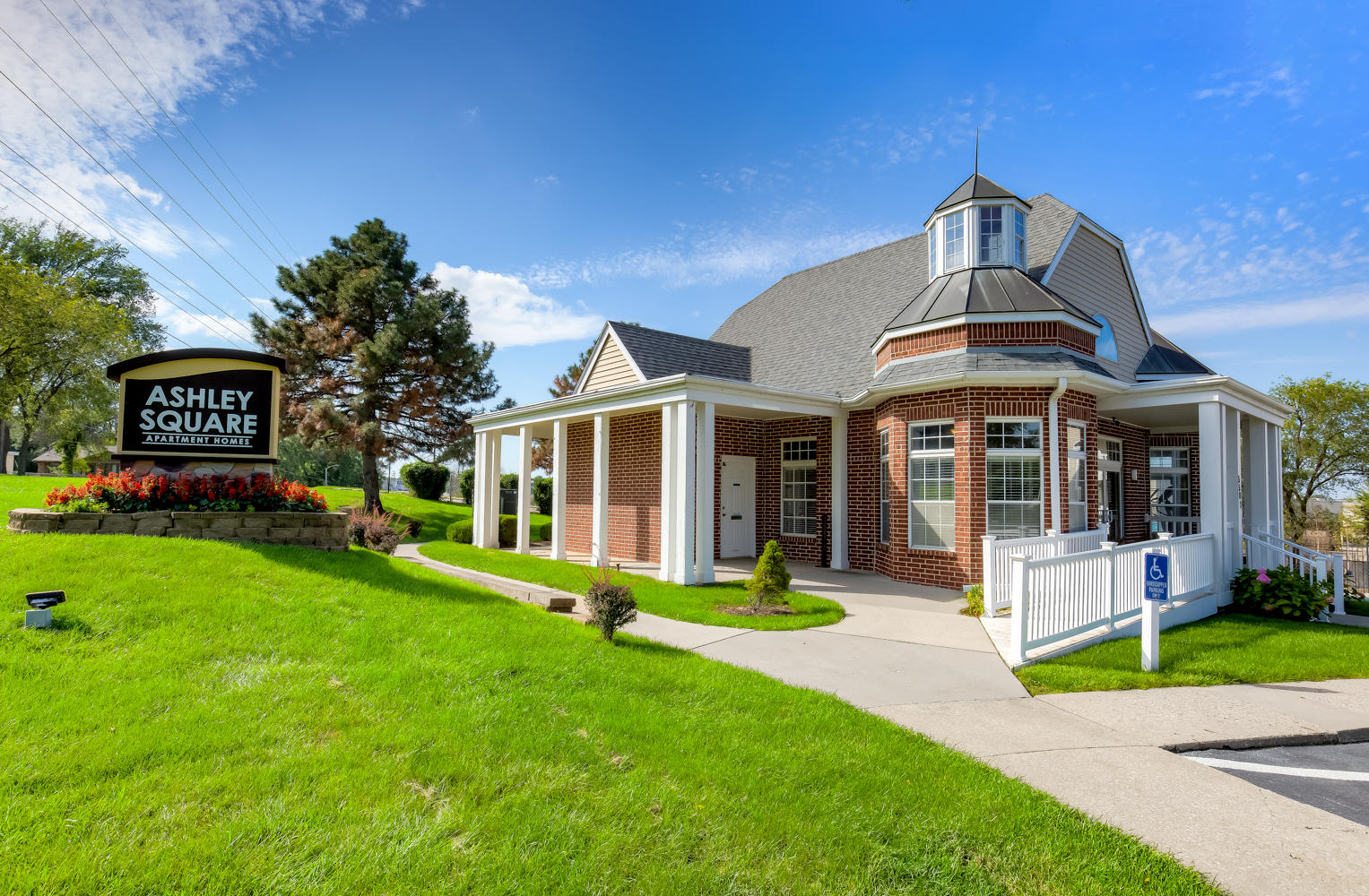 Exterior of the Ashley Square Clubhouse