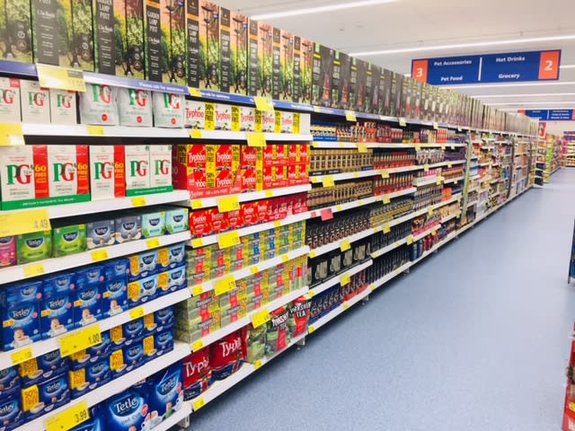 B&M's new store in Leighton Buzzard stocks a great range of grocery products, from tea and coffee to biscuits and crisps.