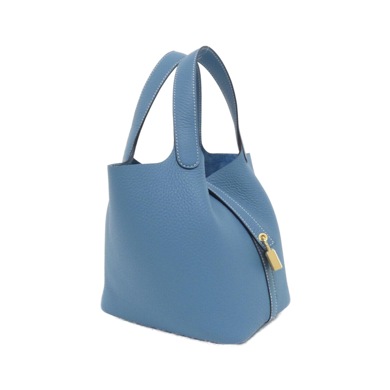 エルメス ピコタン ロック PM 056289CC トリヨンクレマンス NEW BLUE JEAN ゴールド金具 K刻印