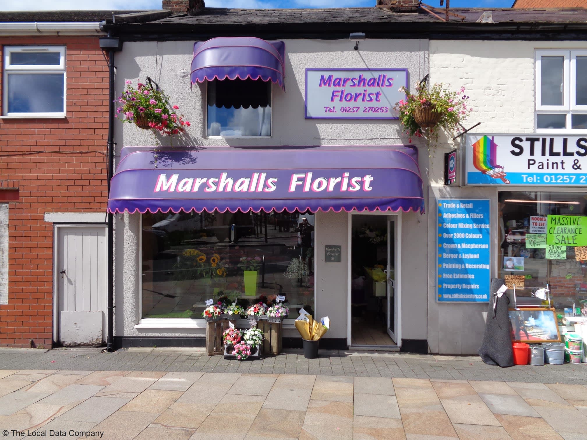 Marshall's Florist Chorley 01257 270263
