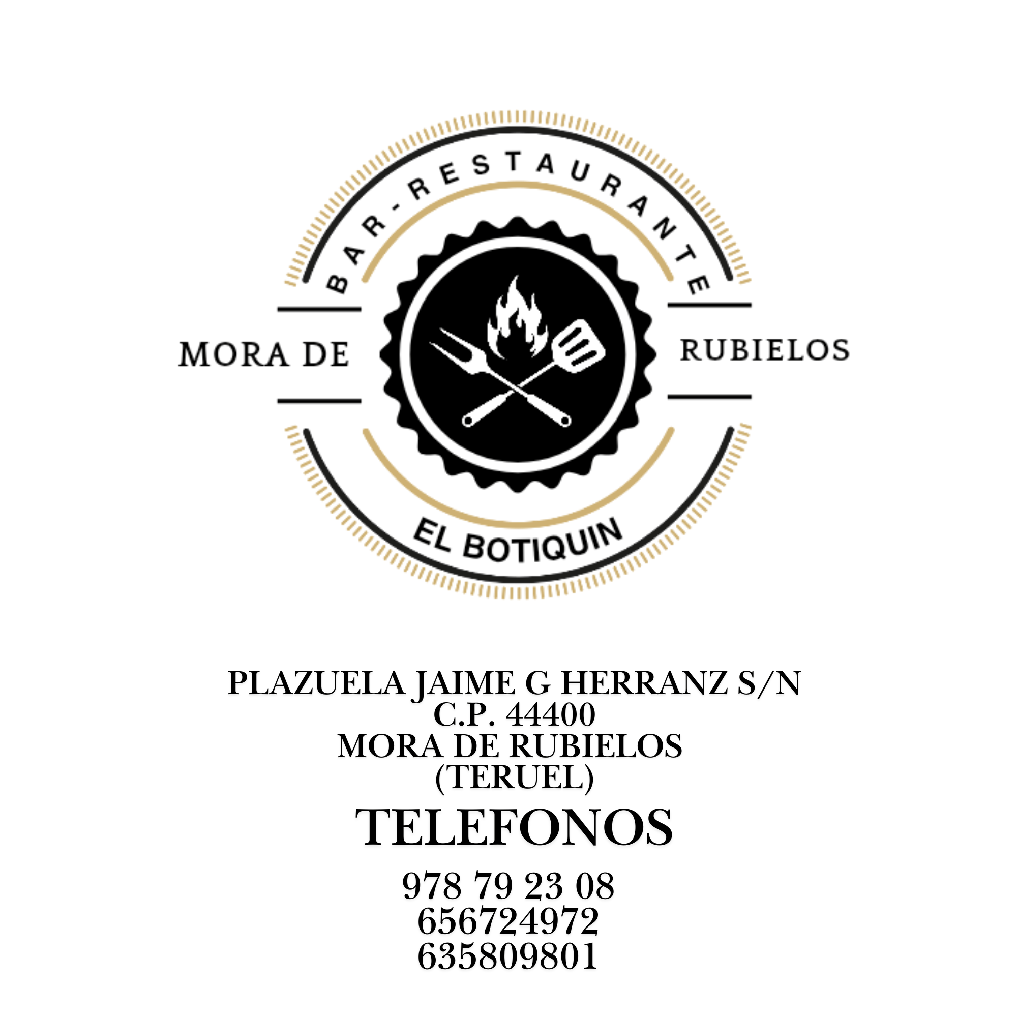 BAR-RESTAURANTE EL BOTIQUÍN Especialistas en carnes a la brasa Logo