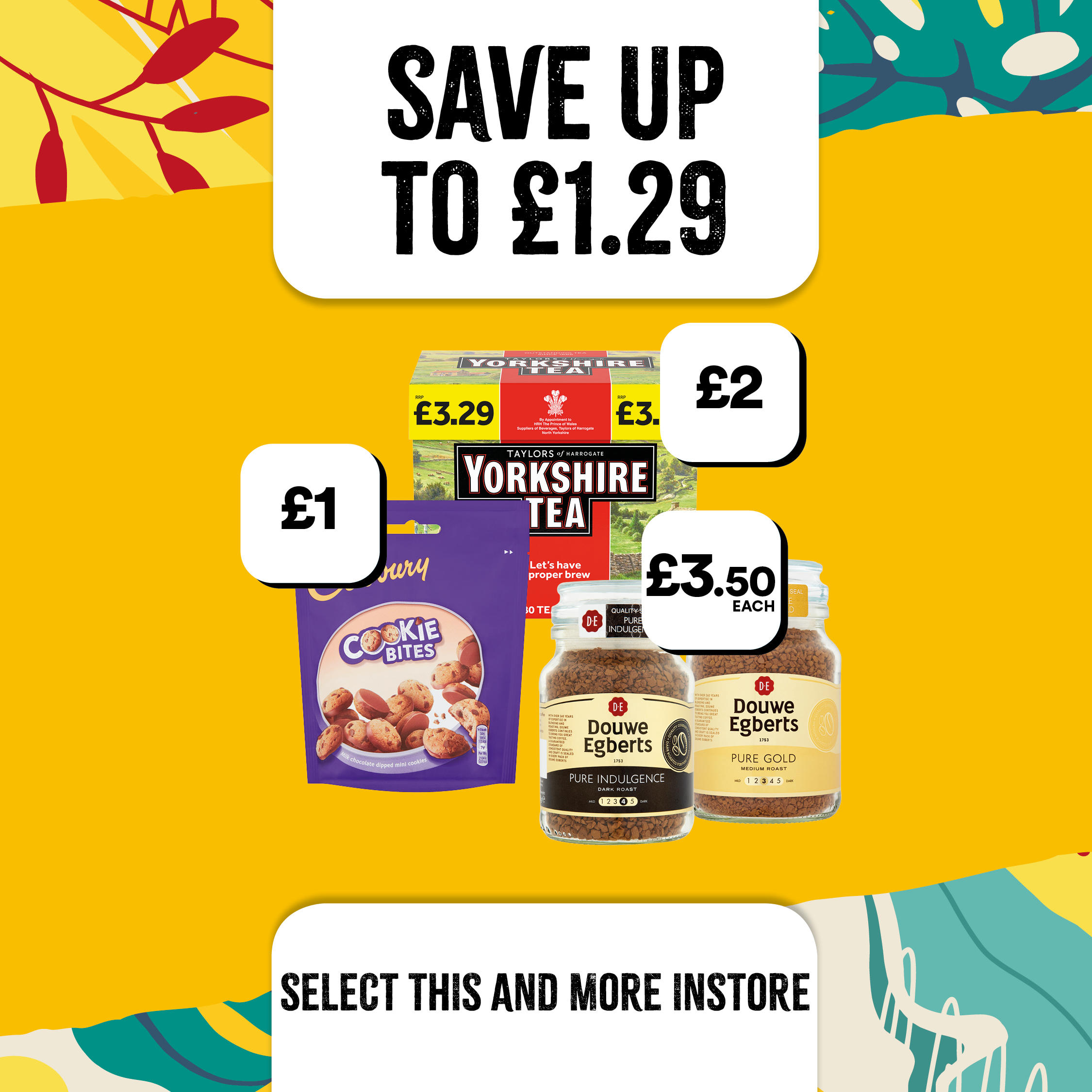 save up to £1.29 at select convenience tea and coffee Bargain Booze Select Convenience Mansfield 01623 662948