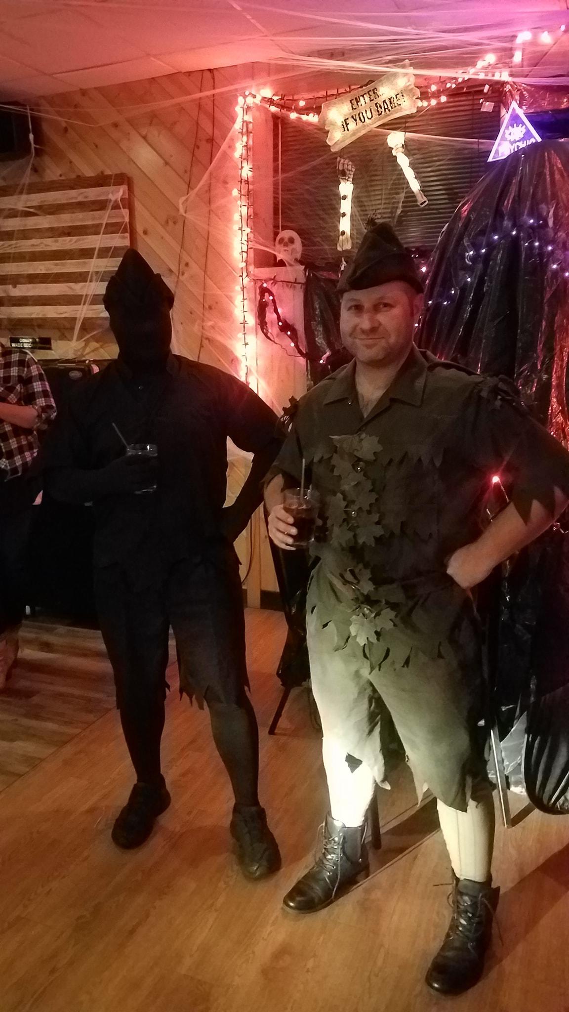 Peter Pan and his shadow at the Halloween party at Osseo/maple grove American Legion