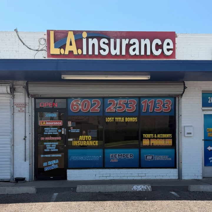 Exterior of the L.A. Insurance located at 2608 N 16th St in AZ 