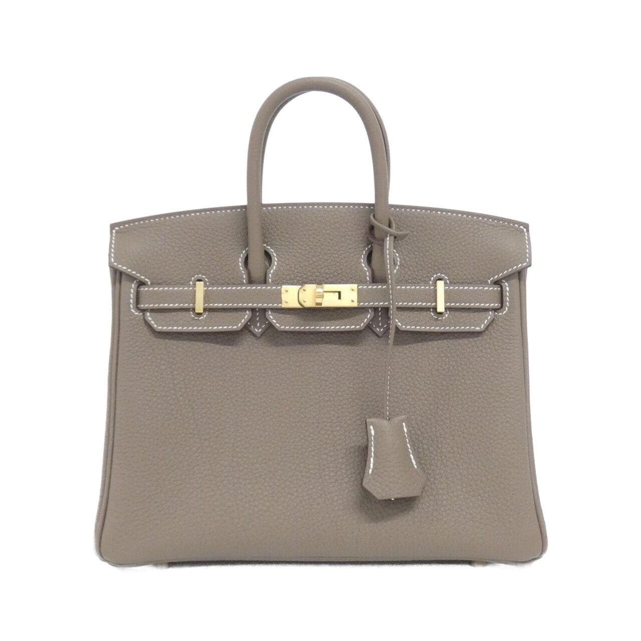 エルメス バーキン 25cm 041344CC トゴ ETOUPE ゴールド金具 K刻印