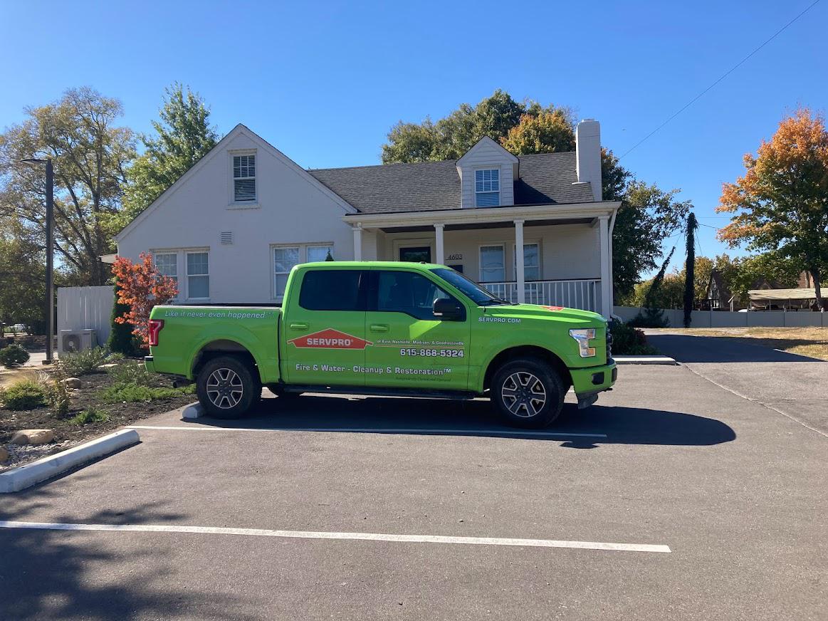 Fire, Water, and mold restoration should only be handled by the professionals at SERVPRO! SERVPRO in East Nashville is ready to help with all resident's commercial and residential restoration needs!
