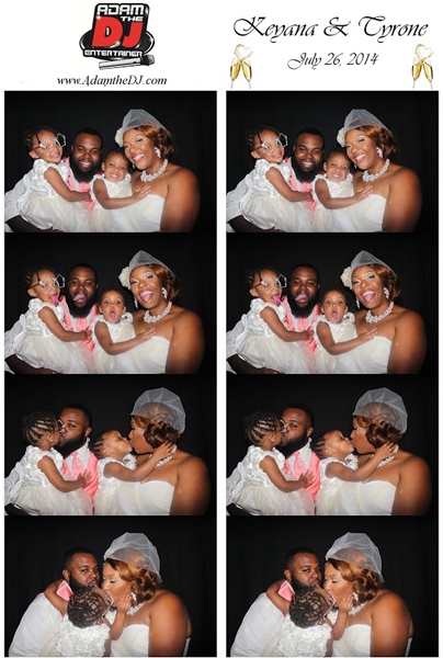 Photo Booth Family Photo At Wedding Reception