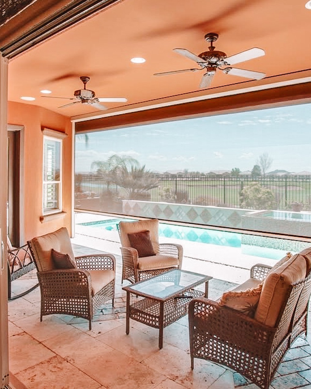 Enjoy your patio all summer long! Custom exterior shades like these in Glen Gardner, NJ can block those harmful UV rays and allow you to enjoy your summer days in comfort