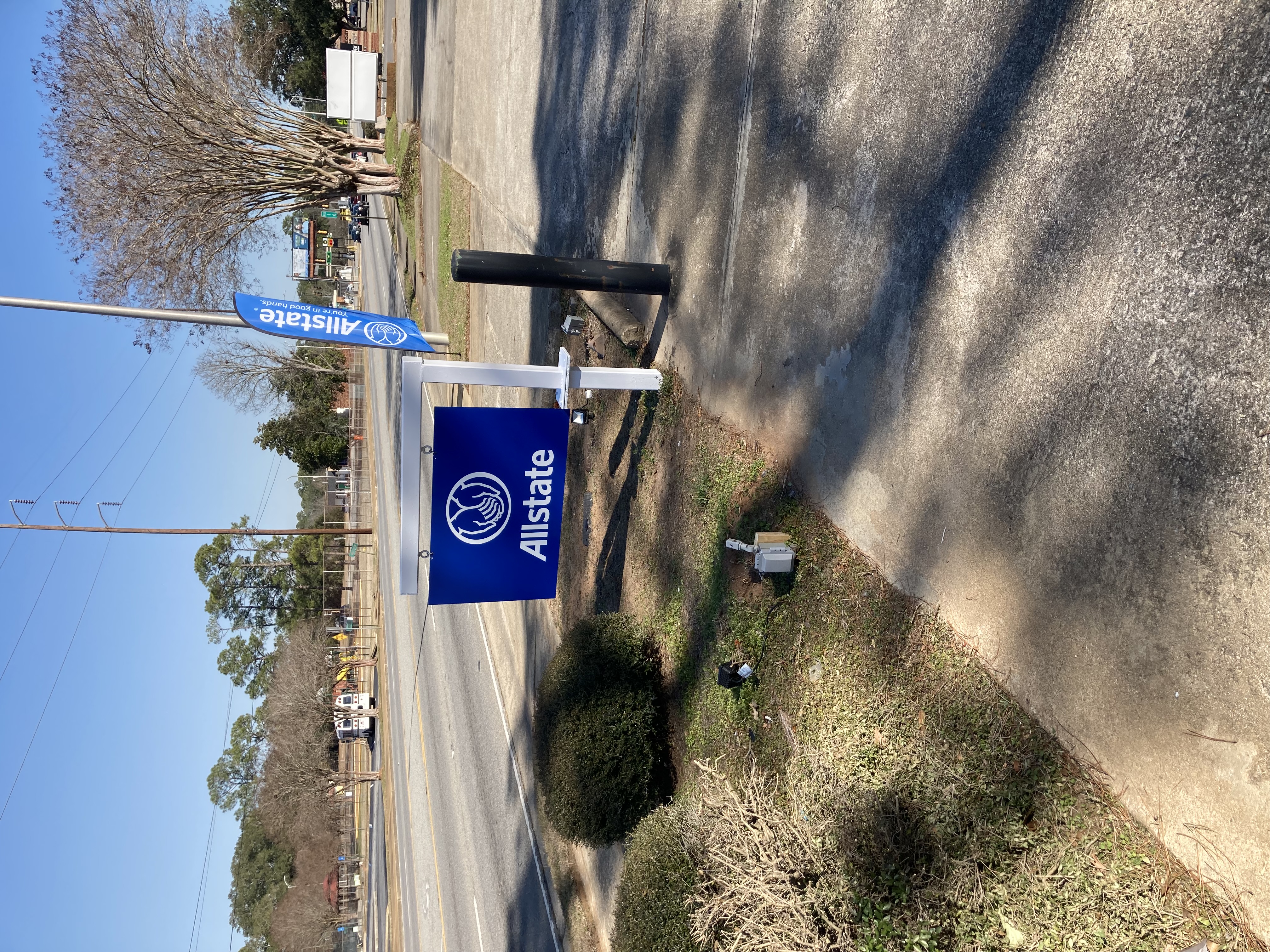 Allstate Road Sign