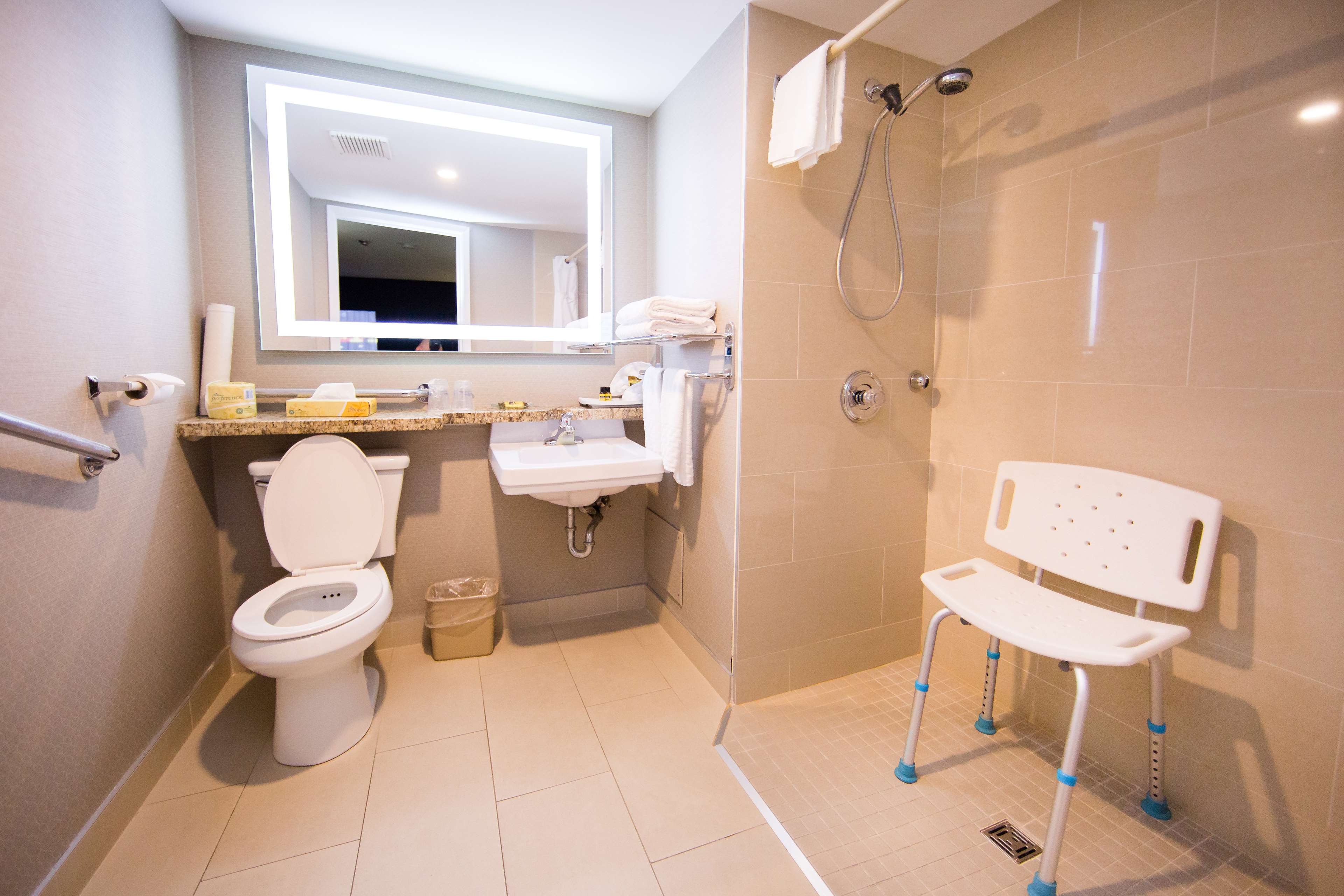 Accessible Room Roll-In Shower Best Western Plus Ottawa Kanata Hotel & Conference Centre Ottawa (613)828-2741