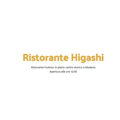 Ristorante Higashi Logo