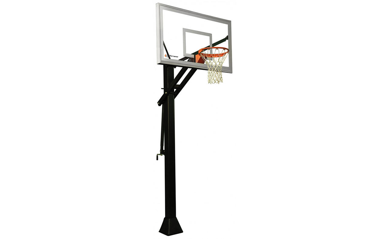 PROformance Hoops PRO Classic 660 basketball hoop - The PROformance Hoops PRO Classic 660 basketball hoop provides big game features with the entire family in mind. Complete with 60″ x 36″ fully tempered 3/8” glass backboard, offering a height adjustment from 7.5” to 10ft, and a 2.5ft play area from the pole to the backboard. With a PROformance Hoops basketball goal, your kids won’t want to play anywhere else!