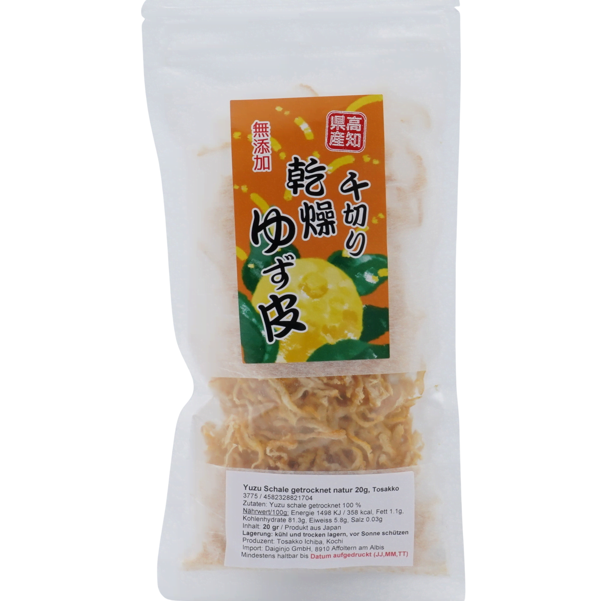 Yuzu Schale getrocknet natur