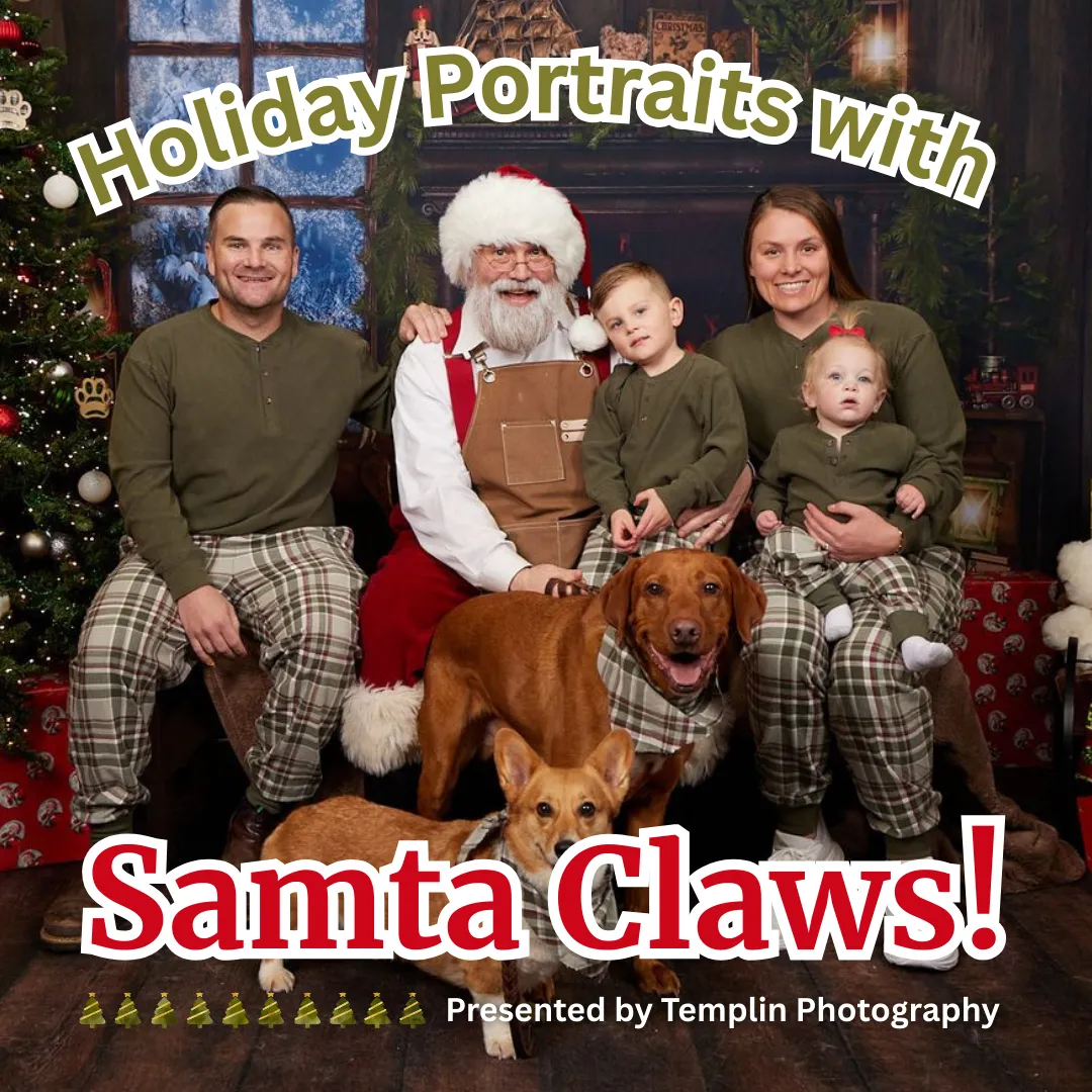 Image of Local Pet Event Holiday Portraits with Samta Nearby