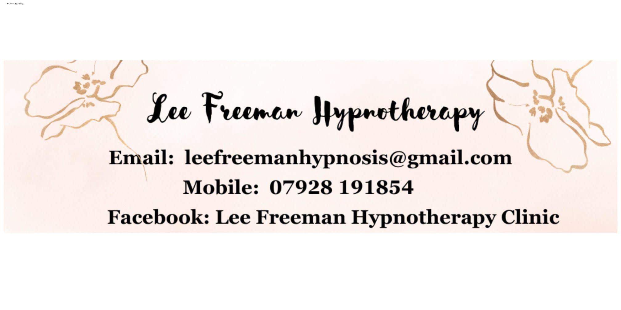 Lee Freeman Hypnotherapy Plymouth 07928 191854