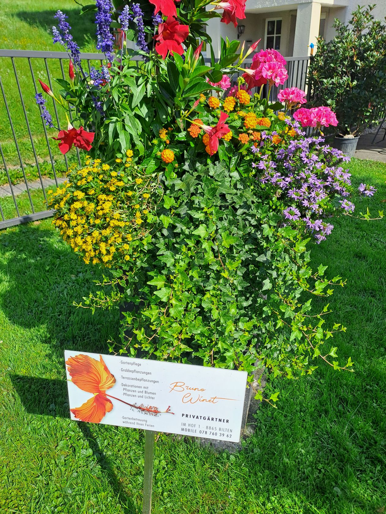 Bruno Winet, Privatgärtner, Im Hof 1 in Bilten
