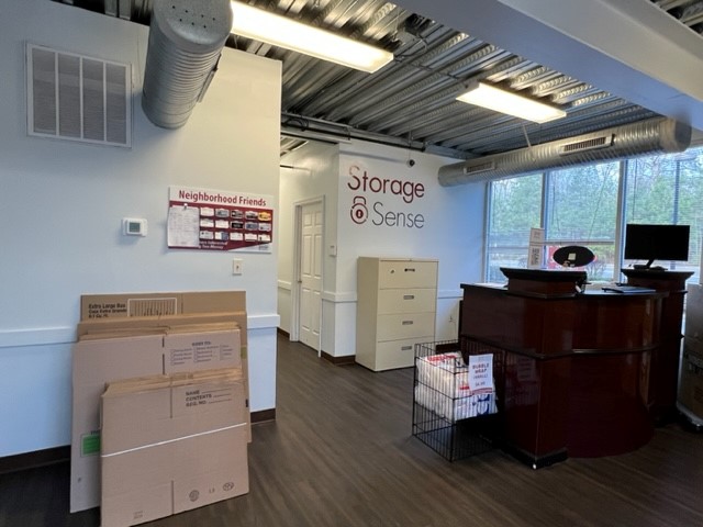 Main Office With Storage Materials On Site.