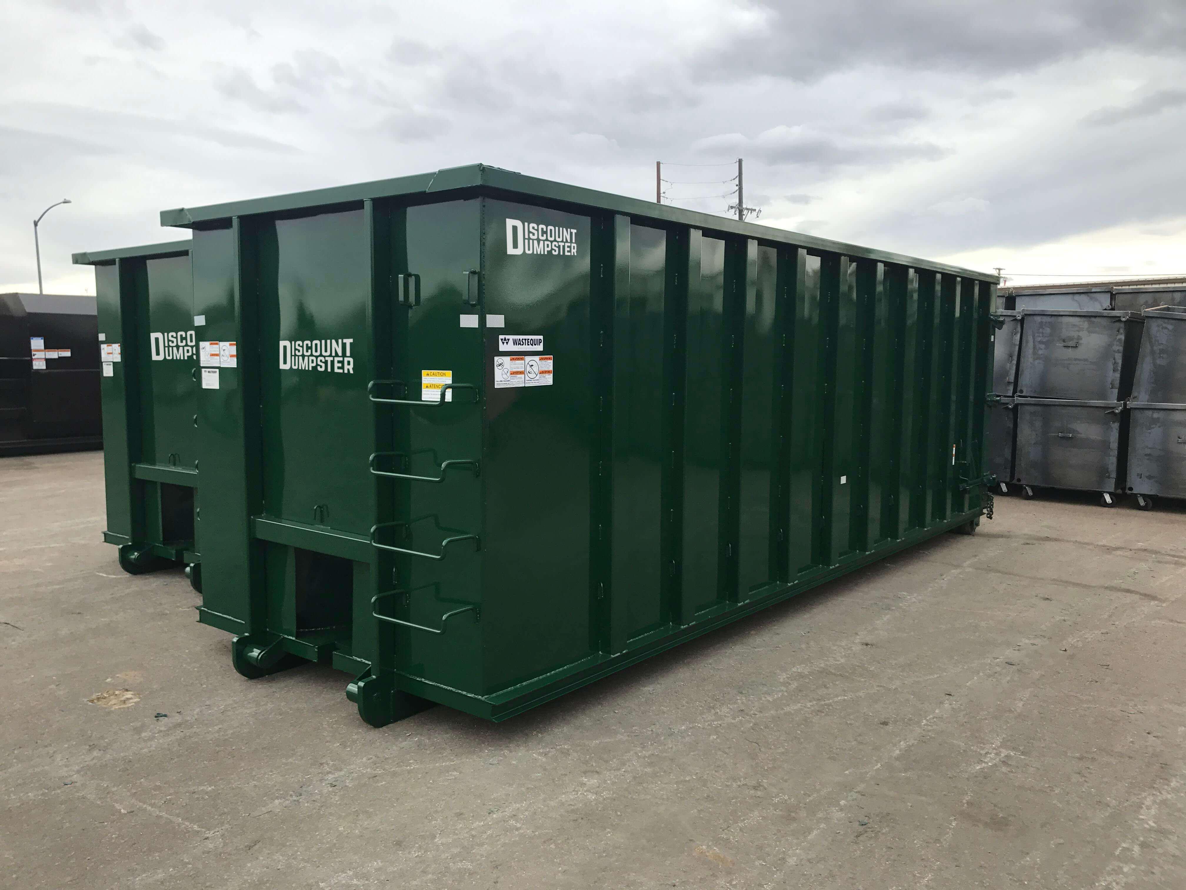 Discount dumpster has dumpsters of all sizes in Denver co