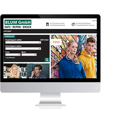 blum_textil website Druck | Blum Druck GmbH | München