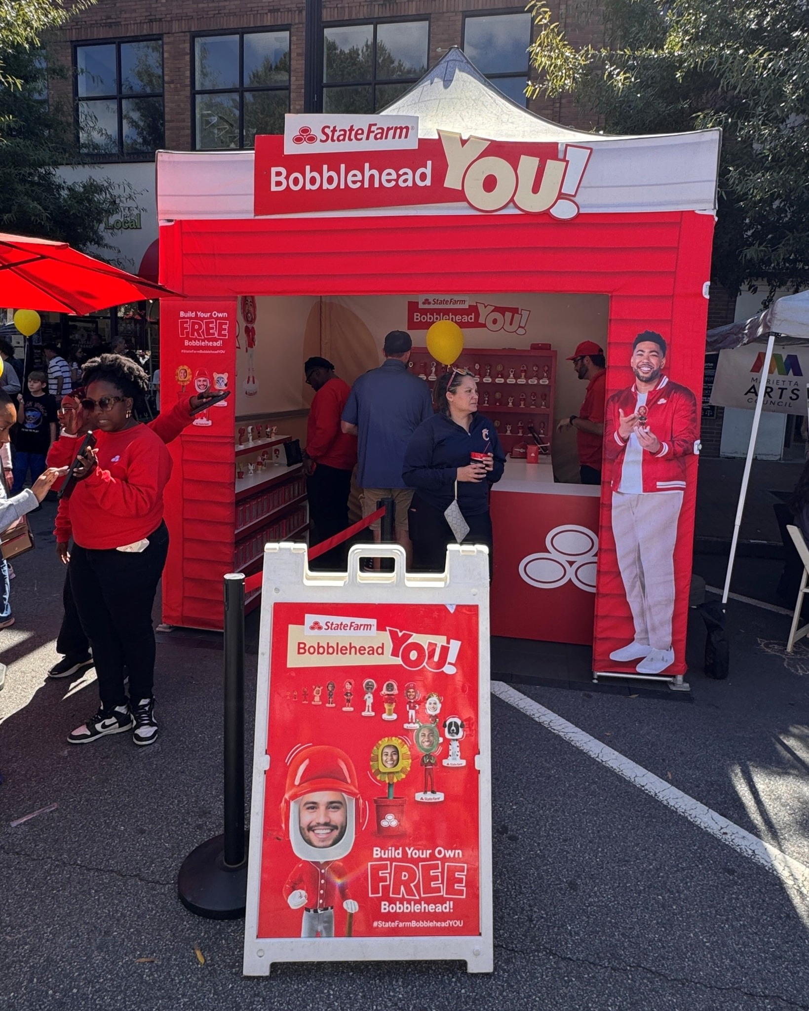 Had an amazing time at Chalktoberfest at the State Farm Booth, bringing smiles with custom bobble heads! Check out some of the incredible chalk art, truly inspiring creativity everywhere.