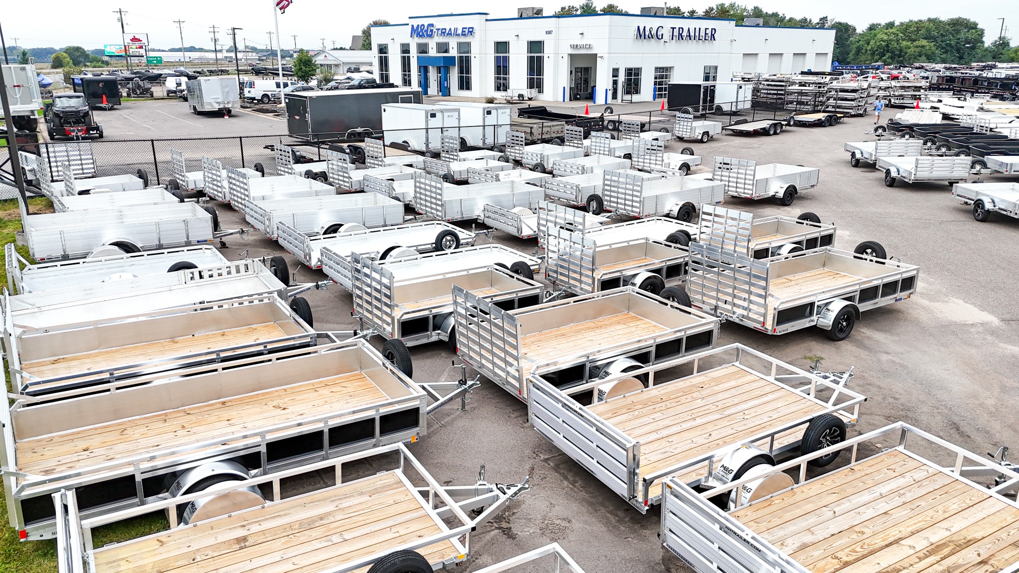 Discover our extensive selection of aluminum utility trailers&mdash;lightweight, durable, and built to last. At M&G Trailer Sales, we combine industry knowledge with quality products to make every haul better.