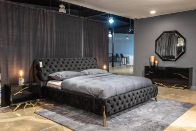 Modern bed black LA Furniture Store - Houston Houston (713)357-7440