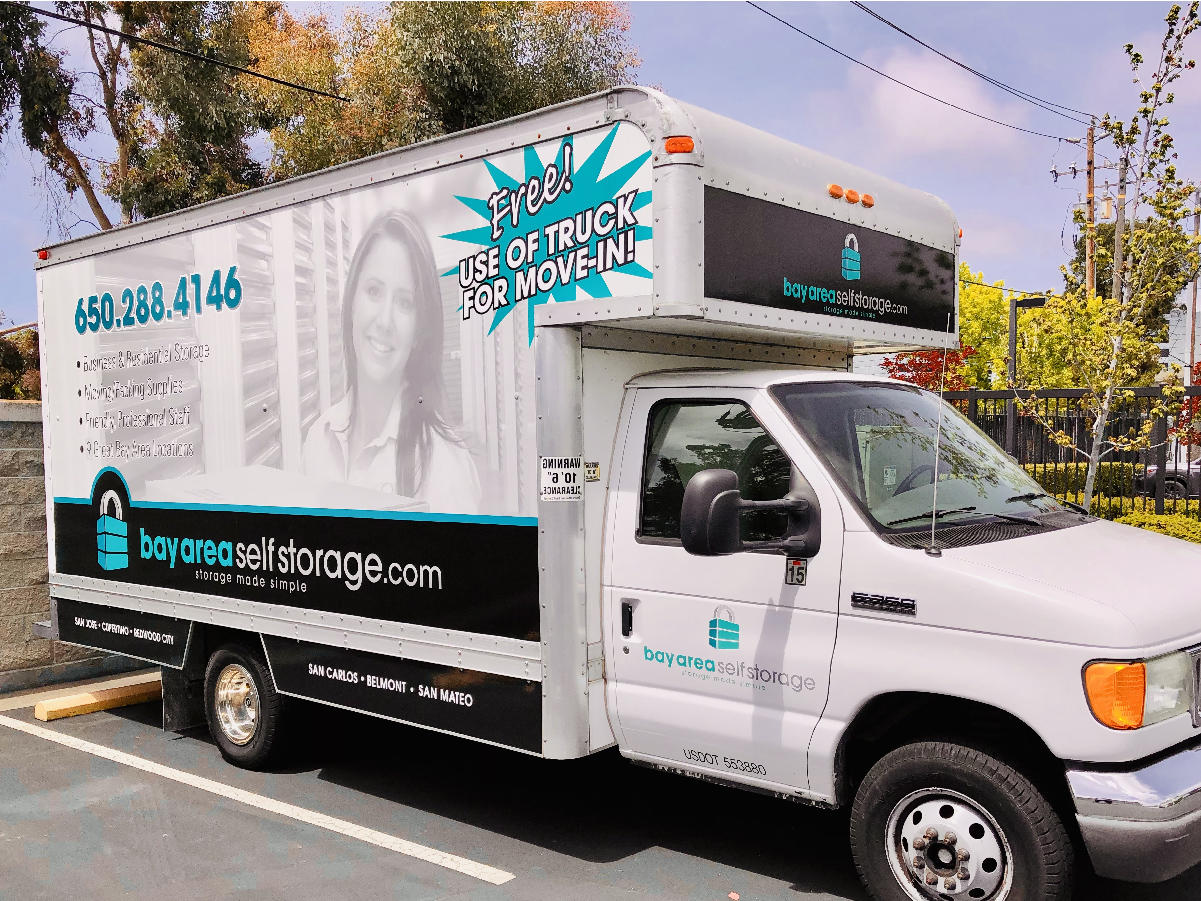 Bay Area Self Storage San Mateo Free Move-In Truck