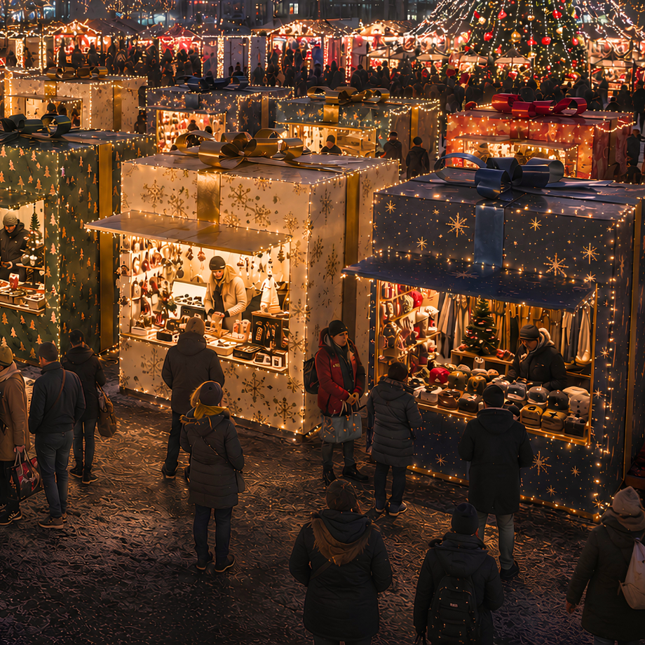 Santas Weihnachtsmarkt im MediaPark, Im Mediapark in Köln