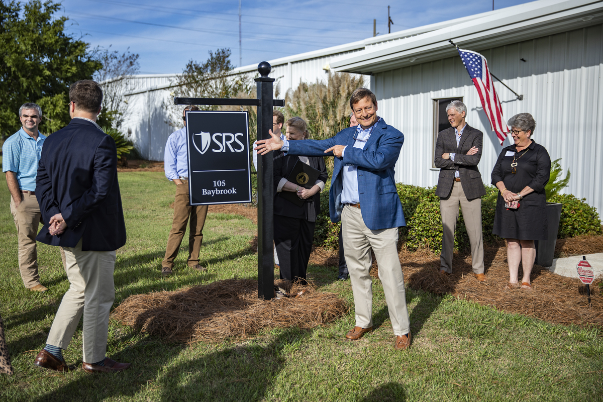 W. Powell Jones at the SRS office in Thomasville, Georgia