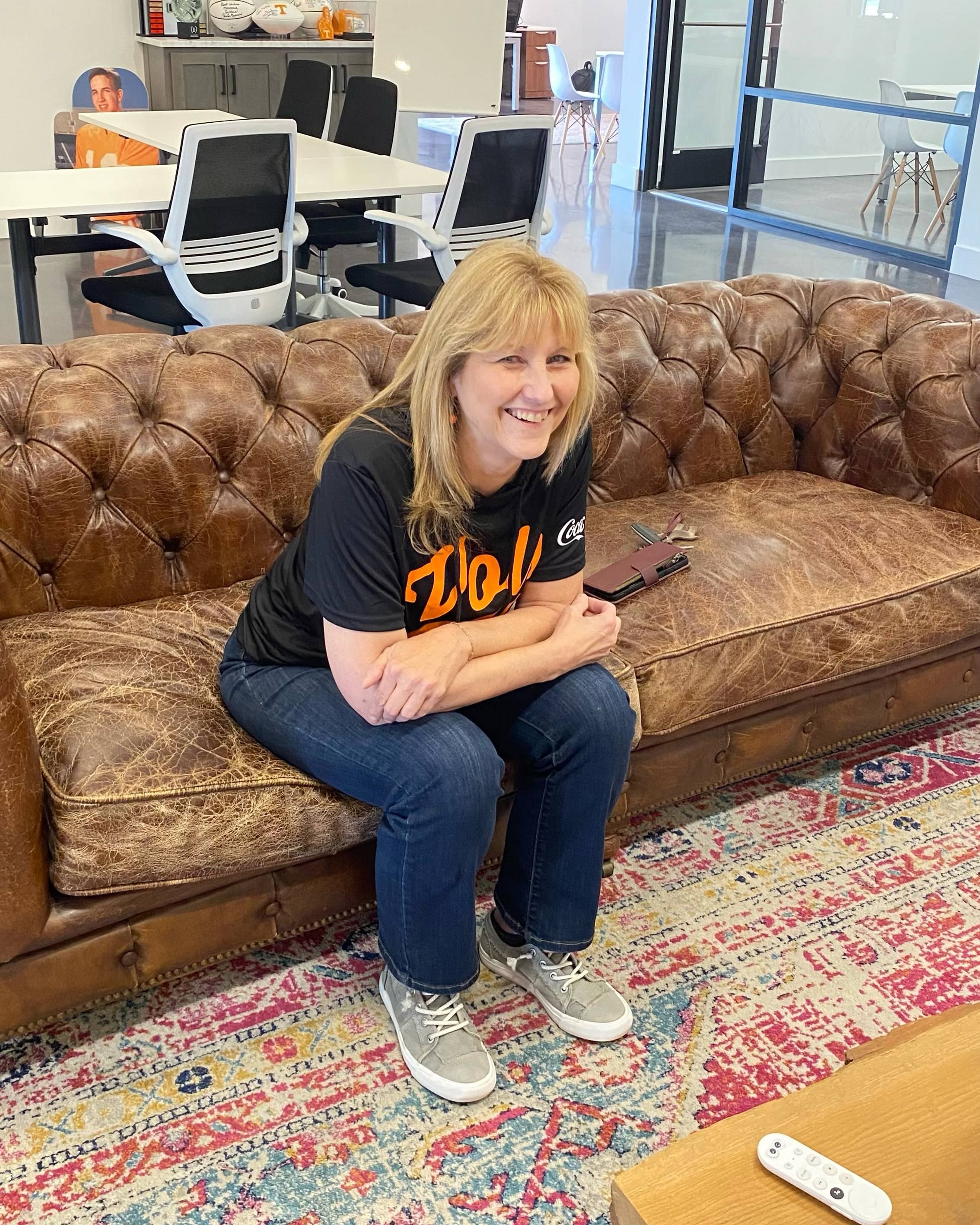 Is anyone else timing their lunch break today so they can watch UT Baseball like Gail is? Gail is our amazing Office Manager who keeps everything running smoothly, and she’s a huge UT sports fan!