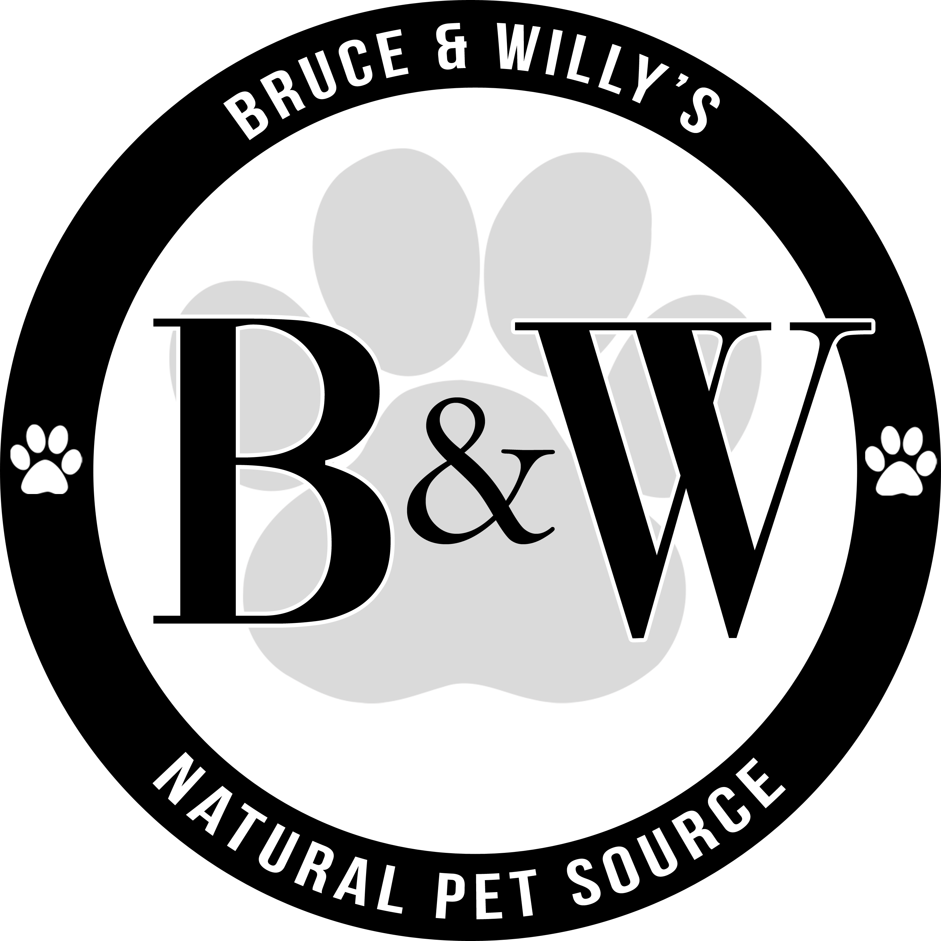 Bruce and Willy's Natural Pet Source Logo