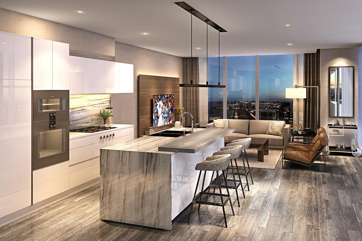 St. Regis Chicago 3 Bedroom Residence Kitchen and Dining Area