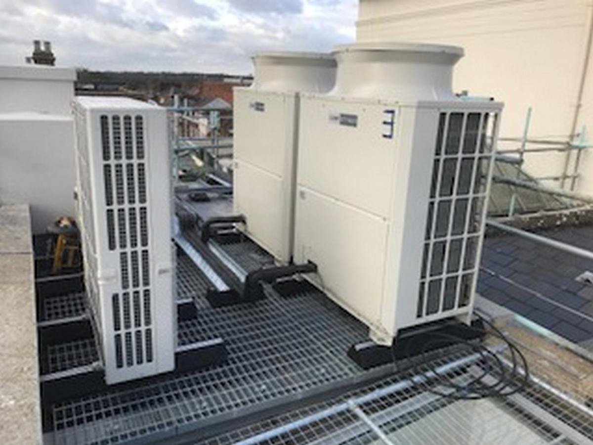 Photograph of an air conditioning installation in Bromley