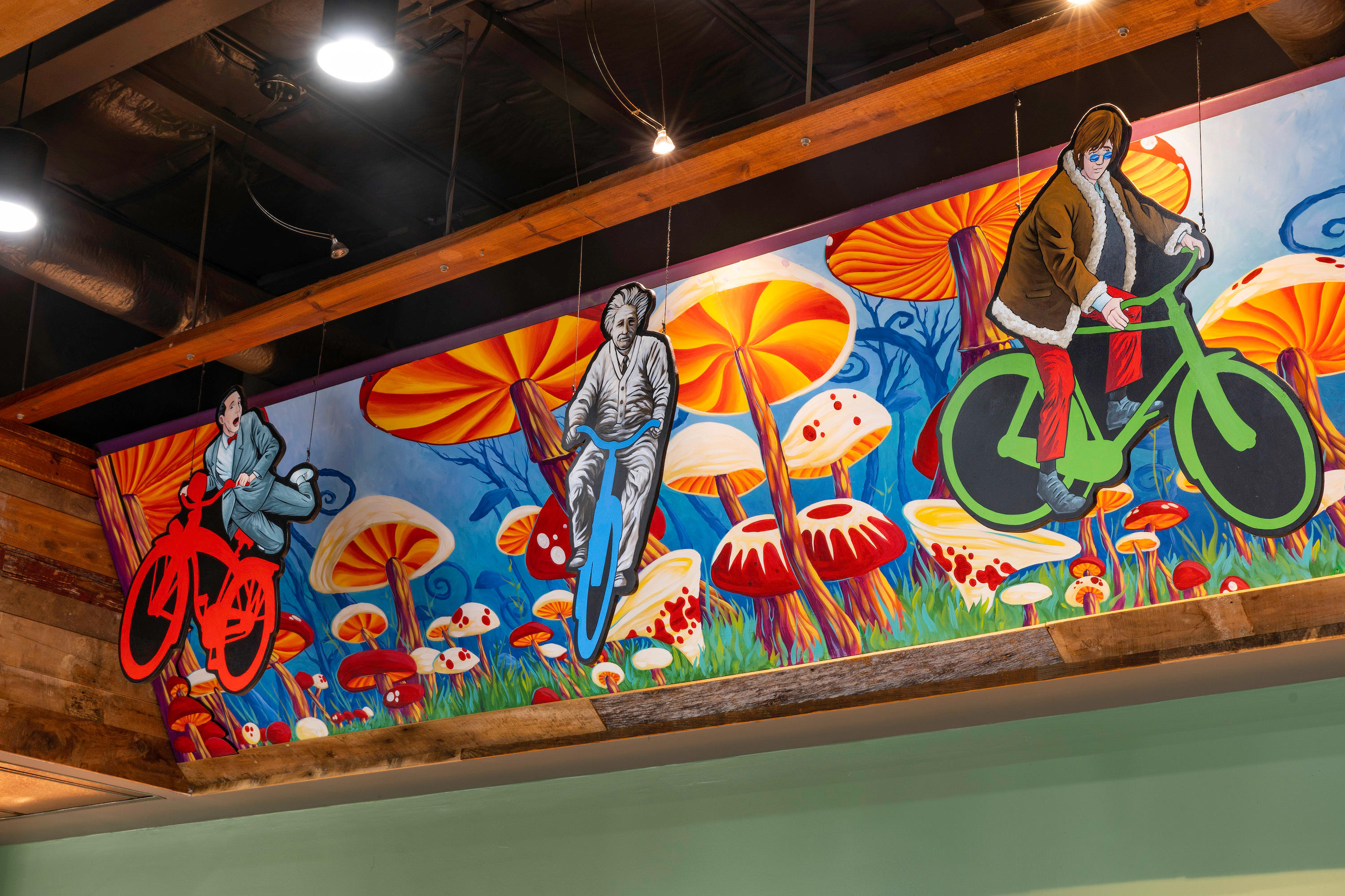 mellow mushroom mural interior