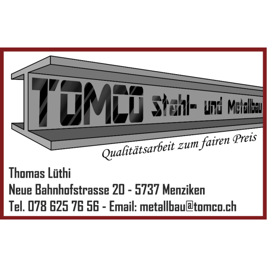 Tomco Stahl- und Metallbau Logo