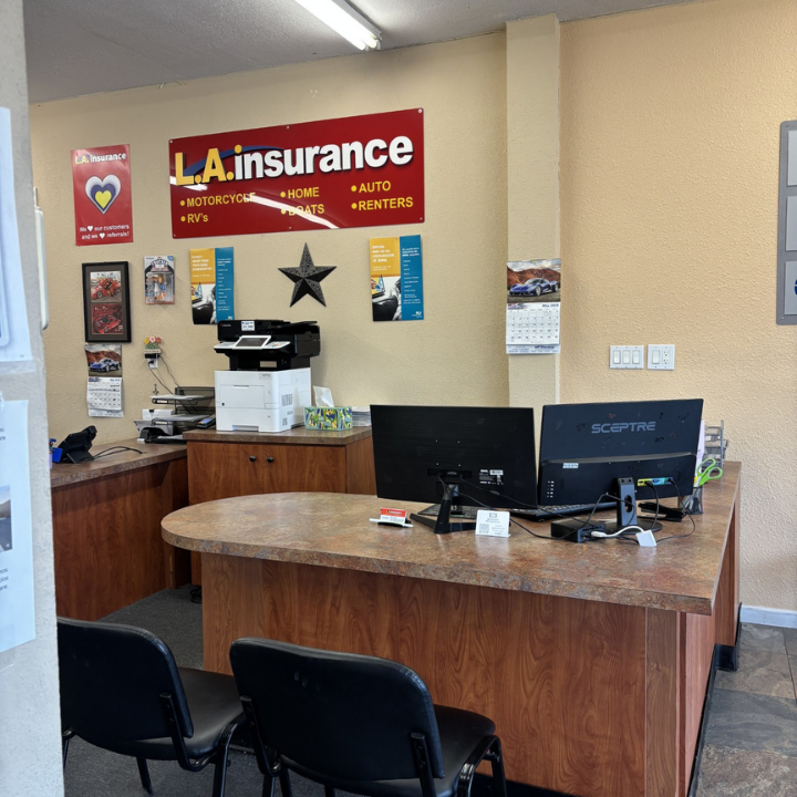 Interior of the L.A. Insurance located at 1337 West Prince Rd. in AZ 