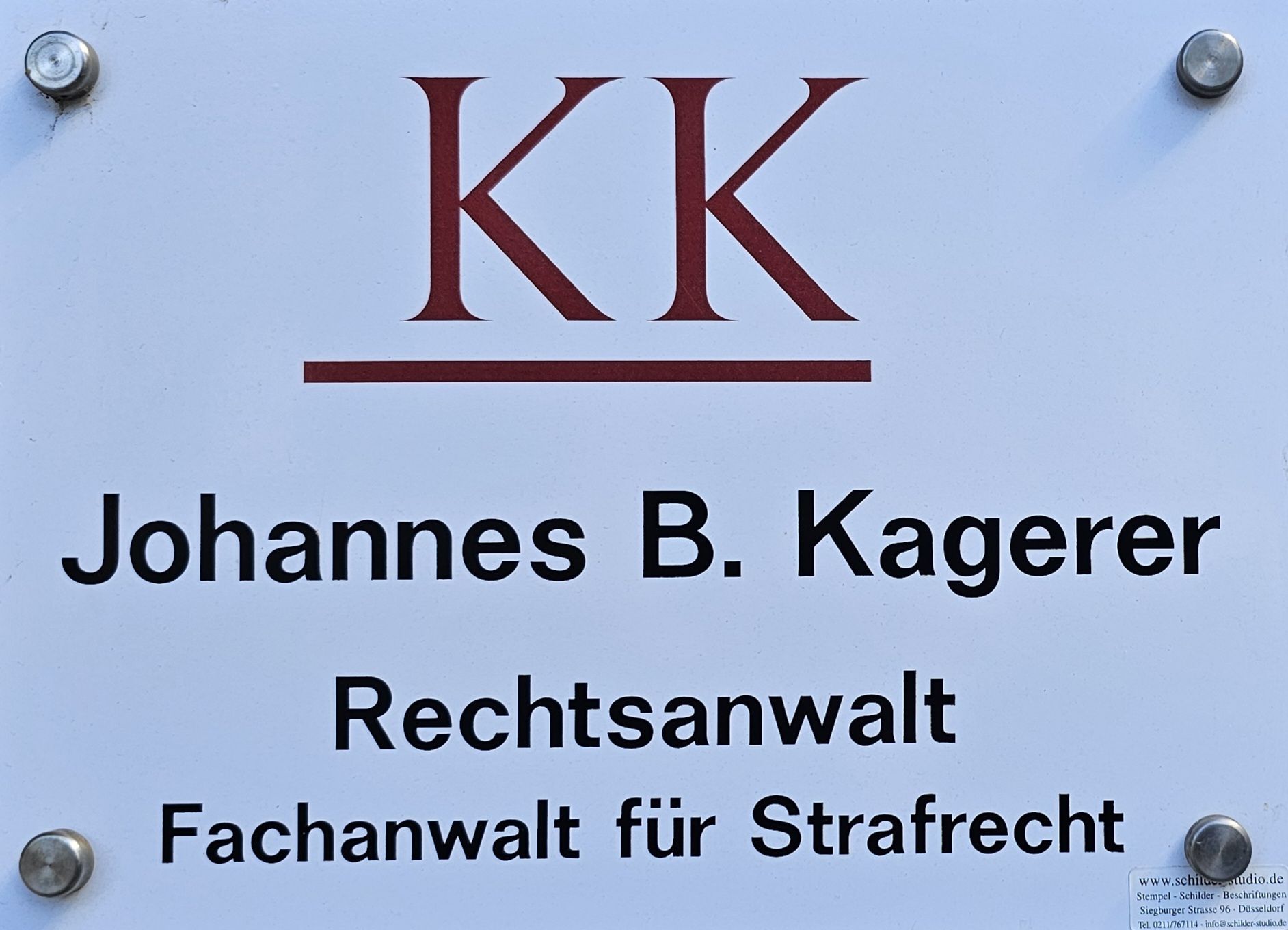 Kagerer Johannes B., Rochusstr. 44 in Düsseldorf
