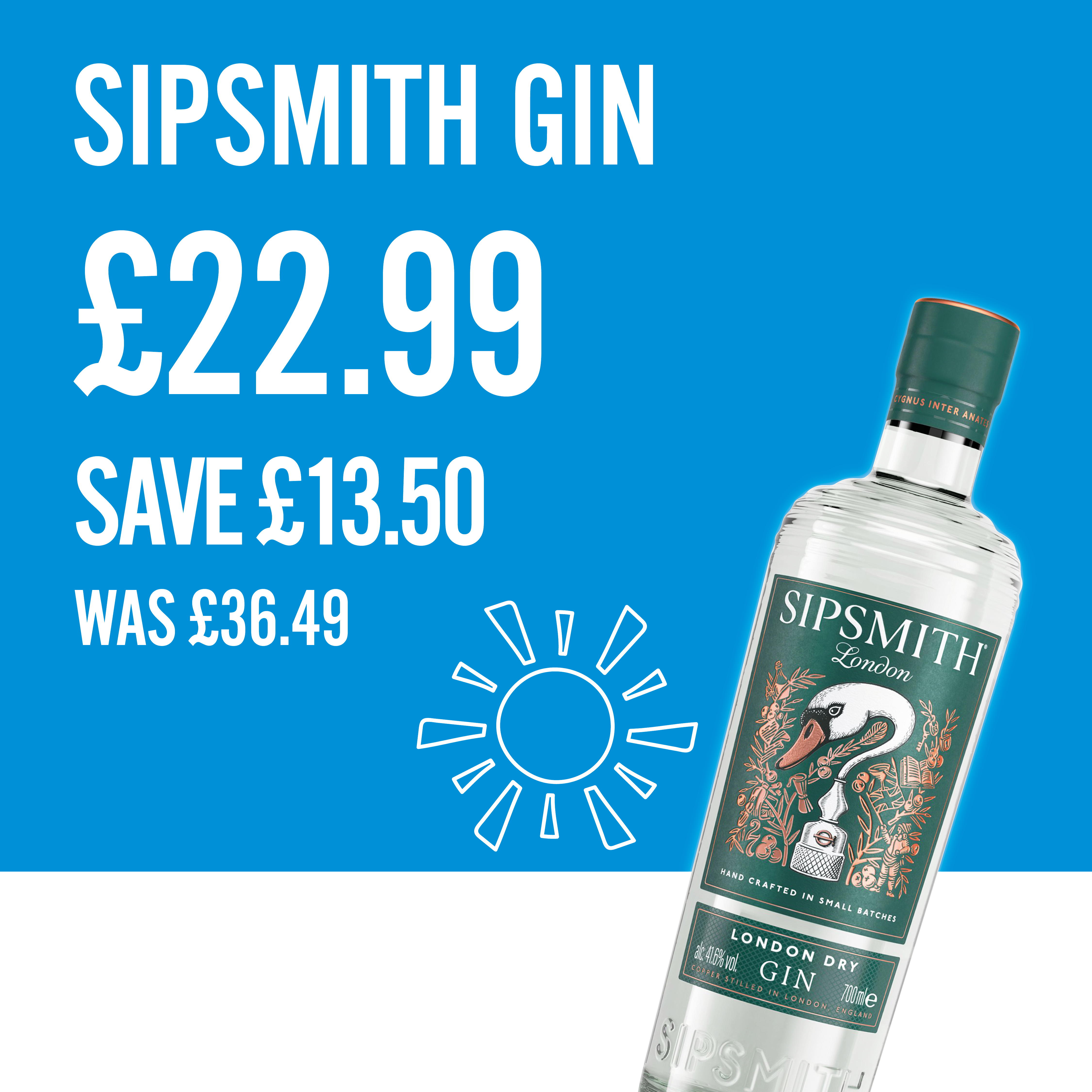 Sipsmith Gin £22.99