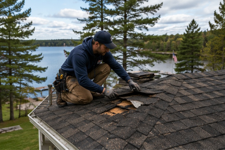 A roof leak rarely starts inside your home.