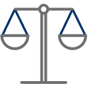 Scales of justice icon.
