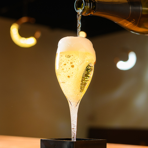 Images シャンパンとたこ焼き 月と蛸